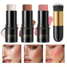 Image of Waterproof 3 in 1 Blush, Contour and Highlighter Combination Set