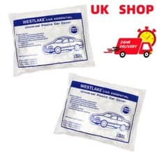 Image of 1-5 PACK Clear Plastic Disposable Car Cover Temporary Universal Rain Dust Garage