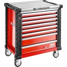 Image of Facom JET+ 8 Drawer Tool Roller Cabinet Red