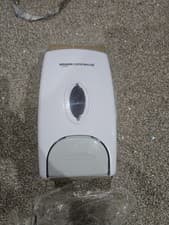 Image of AmazonCommercial Soap Dispenser, white, 1000ml