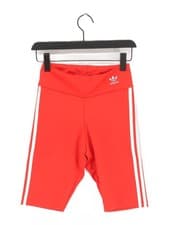 Image of Adidas Women's Shorts UK 10 Red Polyester with Elastane Sweat New with tags