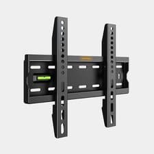 Image of VonHaus 15-50" Flat to Wall TV Bracket Fixed Slim Mount 40kg Max with Spirit Lev