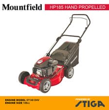 Image of EX Mountfield HP185 Hand Propelled Lawnmower ST140 OHV 139cc 46cm Blade Cut