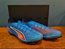 Image of Puma Ultra 6 Carbon FG Ultra Blue/ White/ Glowing Red Sze 10.5 Brand New