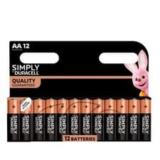 Image of Duracell AA Alkaline Batteries Long Lasting 1.5V Original Genuine Pack Bulk UK