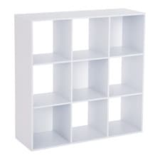 Image of HOMCOM 9 Cube Storage Unit Cabinet Bookcase Display Shelves, White
