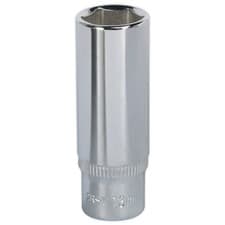 Image of Sealey Walldrive® Socket 13mm Deep 1/4"sq Drive Fully Polished