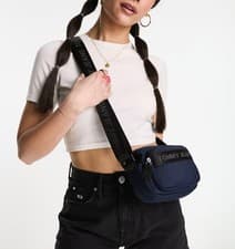 Image of Tommy Jeans essential cross body bag in blue, Unisex BNWT