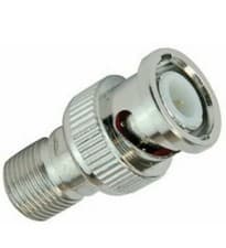 Image of BNC Plug to F- Type connector Socket Adaptor Convertor Pack 10