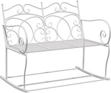 Image of Patio 2 Seater Rocking Bench Steel Garden Outdoor Garden Loveseat Chai
