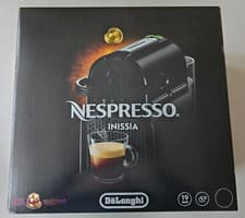 Image of Nespresso Inissia Coffee Machine, Black, Brand New Boxed, over 400 sold