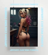 Image of Sexy Harley Quinn Joker Batman DC Universe Comics Poster Print - No Frame