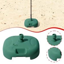 Image of Patio Umbrella Base Parasol Base Refillable Replacement Square Heavy Duty Water