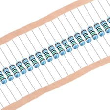 Image of 1.8K Ohm (1K8) 0.6W Metal Film Resistor, 1% Tolerance, 50 Pack