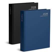 Image of 2026 A4 Hardcover 2 Pages Per Day Diary Classic Year Planner Appointment Office
