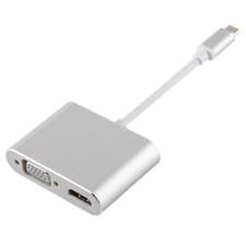 Image of 4 in 1 USB / Type-C to 4K HDMI + VGA + USB 3.0 Interface Multifunction Adapter