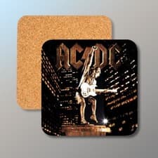 Image of AC/DC - Stiff Upper Lip - Cork Backed Coaster - FREE shipping