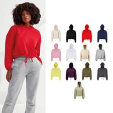 Image of TriDri® Women's TriDri® cropped oversize hoodie - Oversized, Hooded sweatshirt