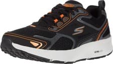 Image of SKECHERS Mens BNIB Trainers CONSISTENT GO RUN Black / Orange UK 9 / EU 43.5