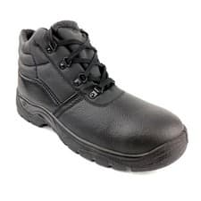 Image of Mens Black Chukka Safety Boots – Steel Toe, Oil Resistant, EN20345 S3 SRC