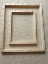Image of Frame/loom to make pom pom blanket with design  31 x 26 