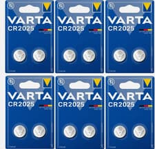 Image of 10x Varta CR2025 CR 2025 DL2025 Lithium 3V Batteries Coin Cell Car Key Fob UK