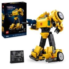Image of LEGO Icons Transformers Bumblebee Action Figure Building Set, Collectible Robot