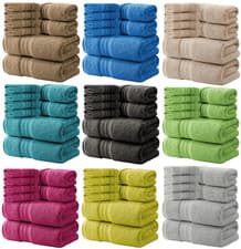 Image of Luxury Towel Set 800GSM Egyptian Cotton Face Hand Jumbo Bath Towels Bath Sheets