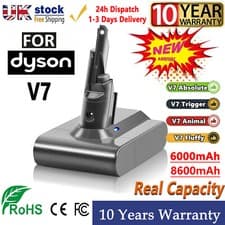 Image of For Dyson V7 Battery Replacement SV11 Animal Motorhead Cordless Vacuum Cleaner