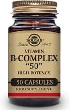 Image of Solgar Vitamin B-Complex ''50'' Vegetable Capsules - Pack of 50 - High Potency