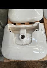 Image of White Semi Hand Basin 550mm One Tap Central Hole