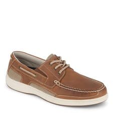 Image of Men's Dockers, Beacon Boat Shoe 90-38613 Dark Tan LEATHER