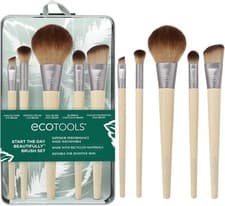Image of EcoTools 6 Piece Start The Day Beautifully Makeup Brush Set Makeup Brushes For