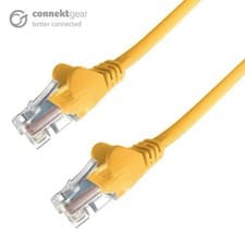 Image of connektgear 25m RJ45 CAT6 UTP Stranded Flush Moulded LS0H Network Cable - 24AWG