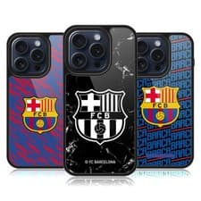 Image of OFFICIAL FC BARCELONA CREST PATTERNS GEL ARMOUR CASE FOR APPLE iPHONE PHONES