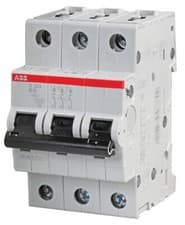 Image of Abb - S203-B16 - Circuit Breaker, Thermal Mag, 3 Pole,16a