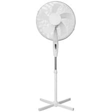 Image of Oscillating Pedestal Fan With Remote Control Cooling Fan Adjustable Speed White