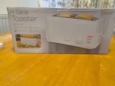 Image of Quest 35049 4-Slice Longslot Toaster - White - extra wide slots, tested working