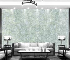 Image of 3D Green Lines R30078 Wallpaper Wall Mural Self-adhesive Removable Luna
