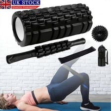 Image of Muscle Foam Roller Set Massage Roller Stick for Muscle Relax Back Pain
