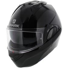 Image of Shark EVO-GT Helmet Solid Gloss Black - Size XS - Flipback Modular Motorcycle...