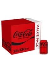 Image of Coca Cola Zero Sugar 24 x 330ml Cans 330 ml (Pack of 24) Free Shipping