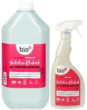 Image of Bio-D Yorkshire Rhubarb All Purpose Sanitiser 500ml Trigger Spray and 5L Refill