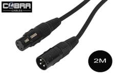 Image of 2m XLR Microphone Audio Patch Cable /Mic Cables Balanced OFC Audio