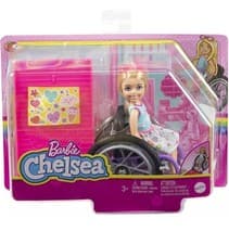 Image of Barbie - Chelsea (Blonde) Wheelchair & Ramp Toy - New