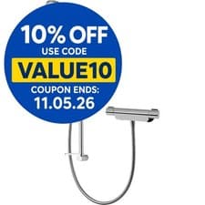 Image of Aqualisa Midas 220 Mixer Shower Exposed Bar Valve Chrome 4 Spray Handset MD220S