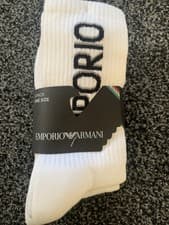 Image of Emporio Armani 3 Pair Pack Of Sports Socks - Originally £32