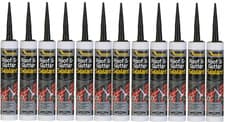 Image of Everbuild ROOF and GUTTER Sealant | Black | Waterproof | Bitumen Felt Adhesive