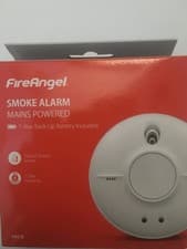 Image of FireAngel Smoke Alarm-SW1 R-Mains Powered-9v Backup Battery Inc.-Optical Sensor
