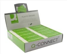 Image of PVC-Free Plastic Eraser White (Pack of 20)